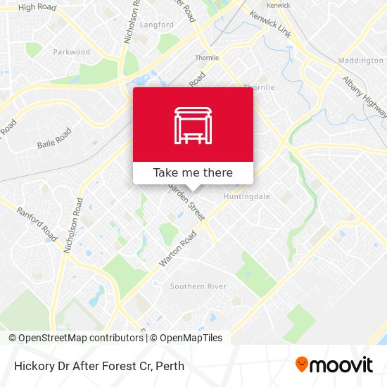 Hickory Dr After Forest Cr map
