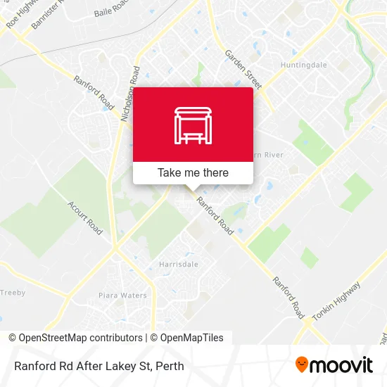 Mapa Ranford Rd After Lakey St