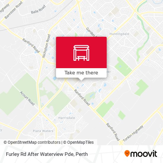 Furley Rd After Waterview Pde map