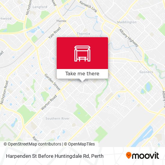 Harpenden St Before Huntingdale Rd map