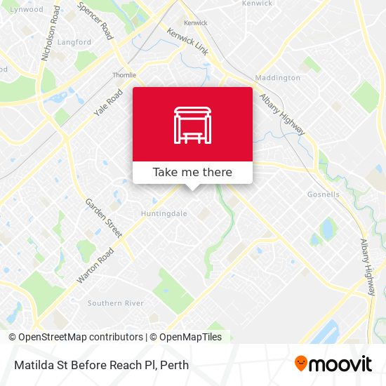 Matilda St Before Reach Pl map