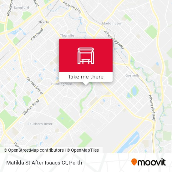 Matilda St After Isaacs Ct map