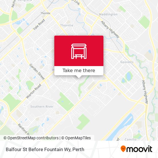 Balfour St Before Fountain Wy map
