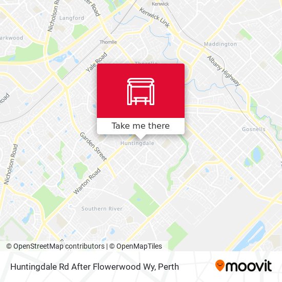 Huntingdale Rd After Flowerwood Wy map