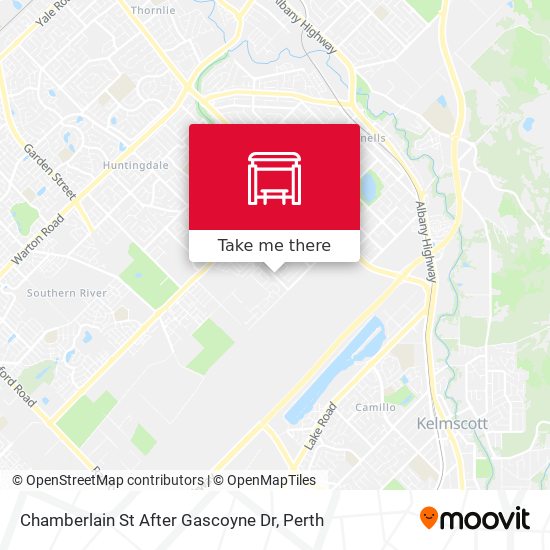 Chamberlain St After Gascoyne Dr map