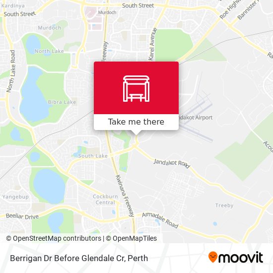 Berrigan Dr Before Glendale Cr map