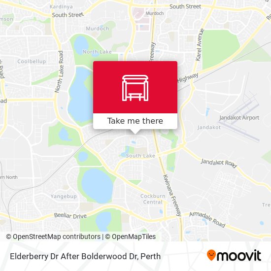 Elderberry Dr After Bolderwood Dr map