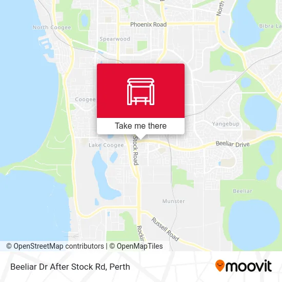 Mapa Beeliar Dr After Stock Rd