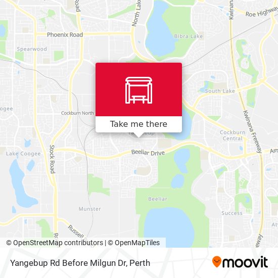Yangebup Rd Before Milgun Dr map