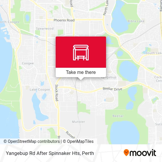 Mapa Yangebup Rd After Spinnaker Hts