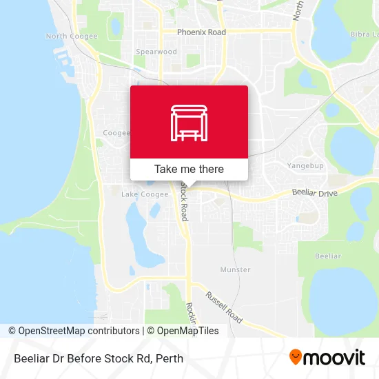 Mapa Beeliar Dr Before Stock Rd