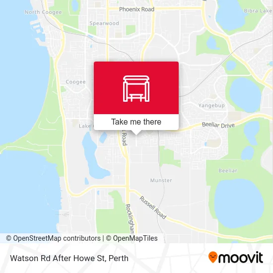 Mapa Watson Rd After Howe St