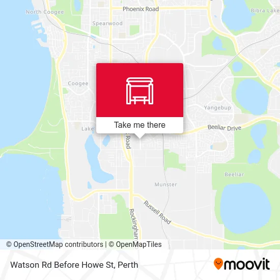 Mapa Watson Rd Before Howe St