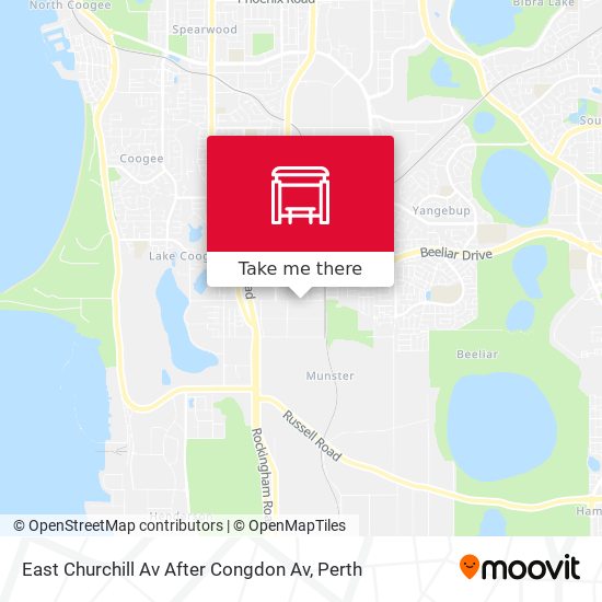 East Churchill Av After Congdon Av map