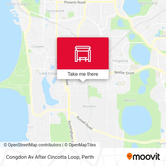 Mapa Congdon Av After Cincotta Loop