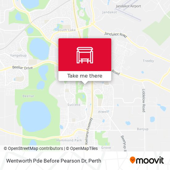 Wentworth Pde Before Pearson Dr map