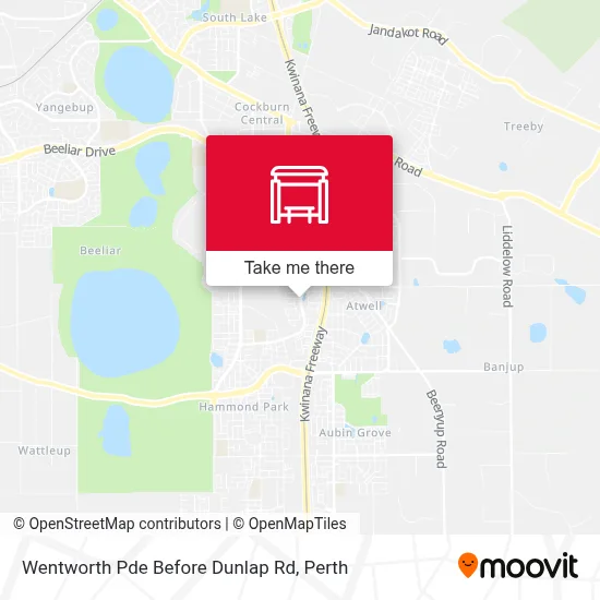 Mapa Wentworth Pde Before Dunlap Rd