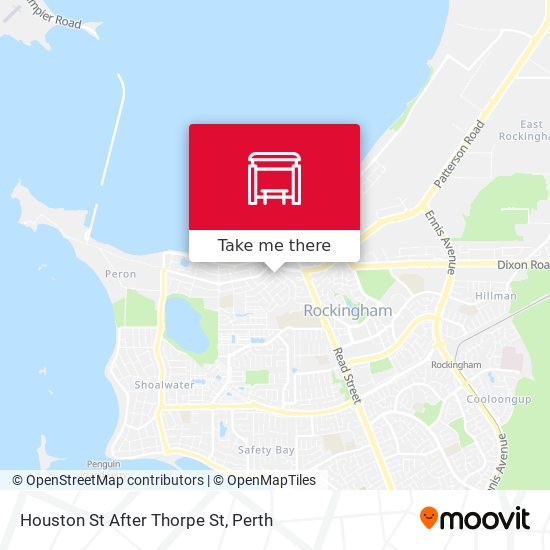 Houston St After Thorpe St map