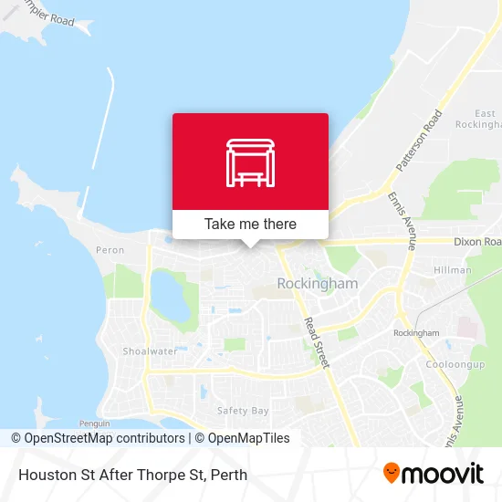 Mapa Houston St After Thorpe St