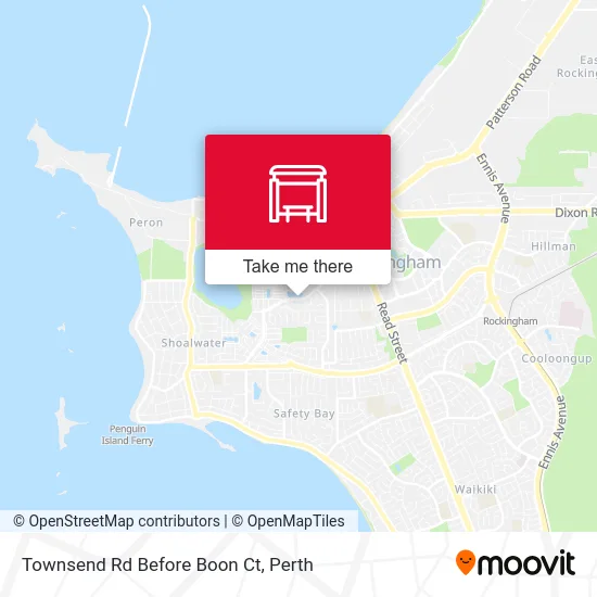 Mapa Townsend Rd Before Boon Ct