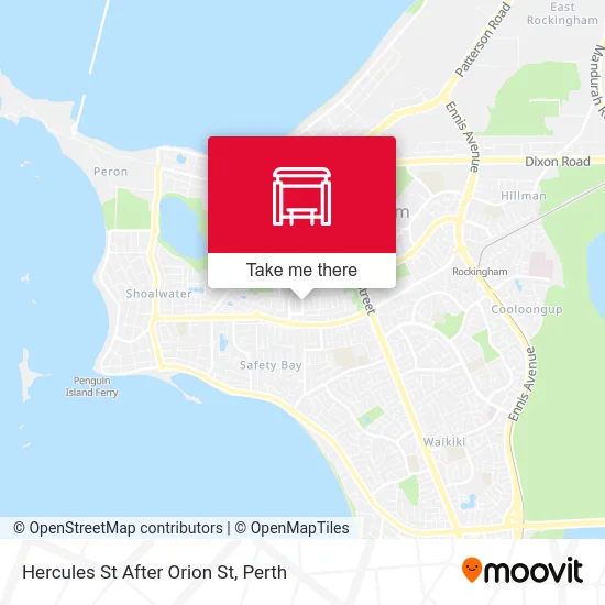 Mapa Hercules St After Orion St