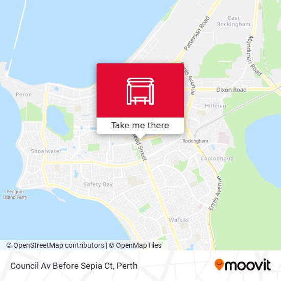 Council Av Before Sepia Ct map