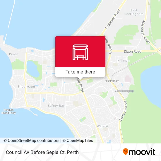 Mapa Council Av Before Sepia Ct