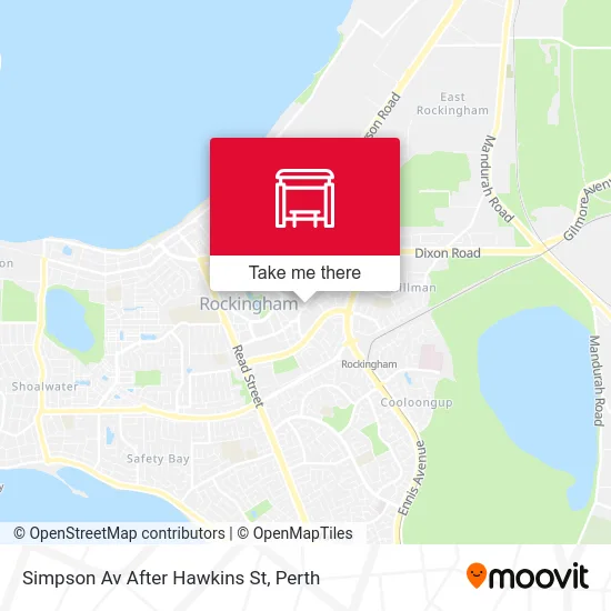 Mapa Simpson Av After Hawkins St