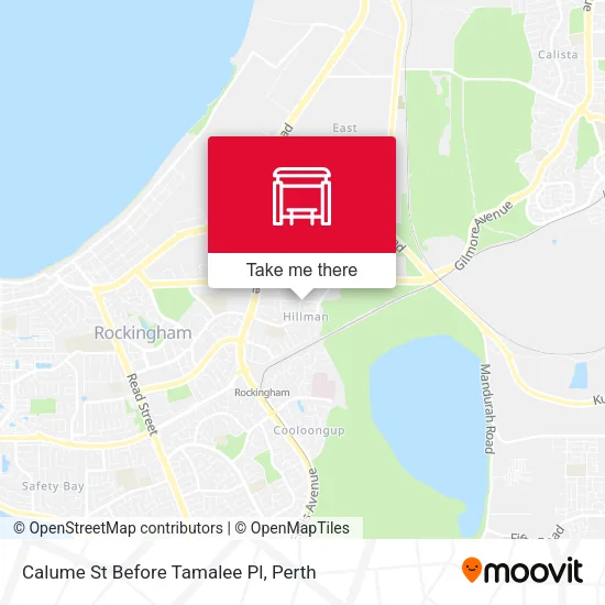 Mapa Calume St Before Tamalee Pl