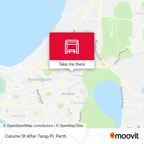 Mapa Calume St After Tarup Pl