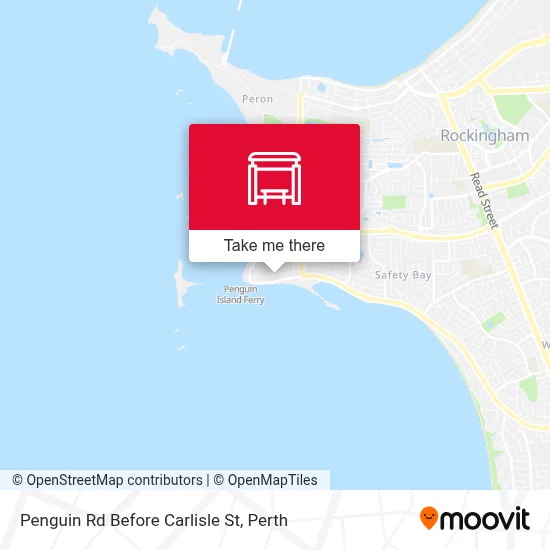 Mapa Penguin Rd Before Carlisle St