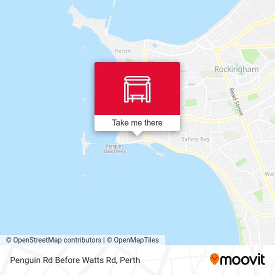 Mapa Penguin Rd Before Watts Rd