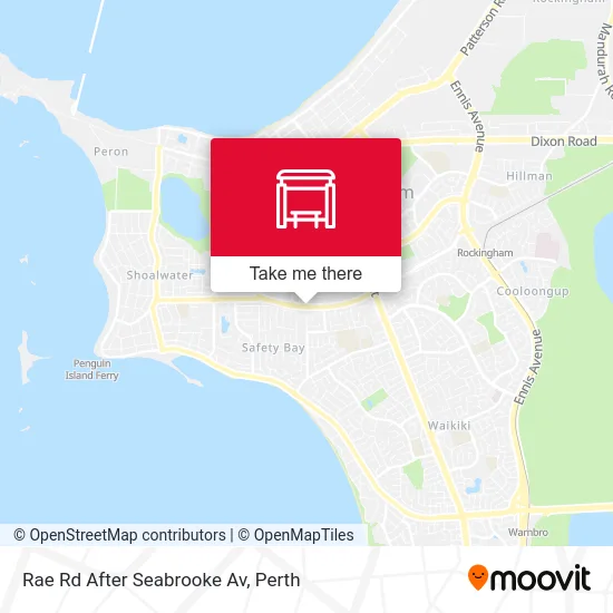 Mapa Rae Rd After Seabrooke Av