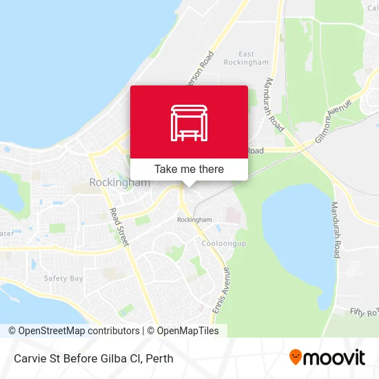 Mapa Carvie St Before Gilba Cl