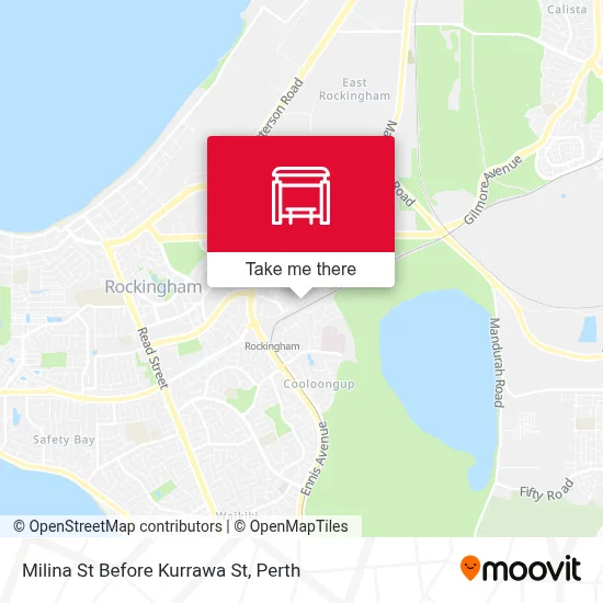 Mapa Milina St Before Kurrawa St