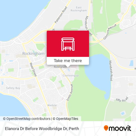 Elanora Dr Before Woodbridge Dr map