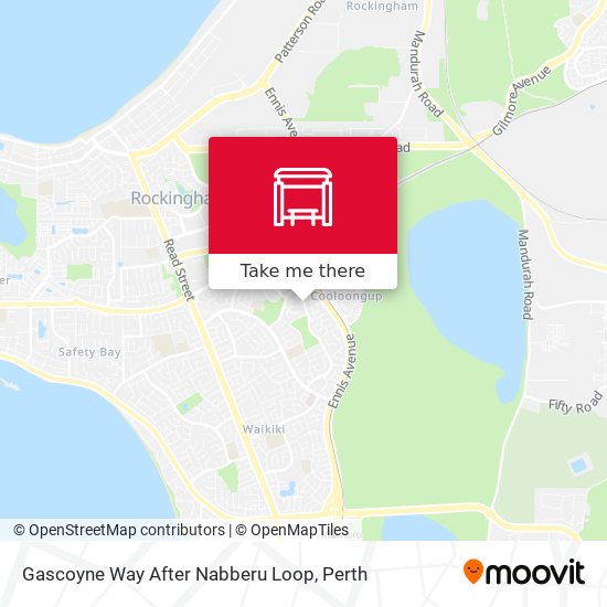 Gascoyne Way After Nabberu Loop map