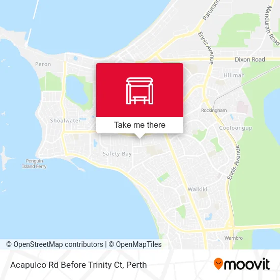 Mapa Acapulco Rd Before Trinity Ct