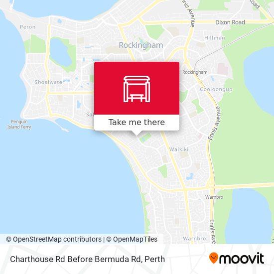 Charthouse Rd Before Bermuda Rd map
