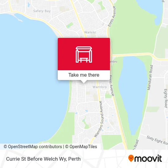 Mapa Currie St Before Welch Wy