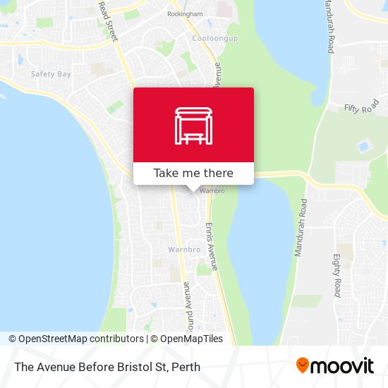 The Avenue   Before Bristol St map