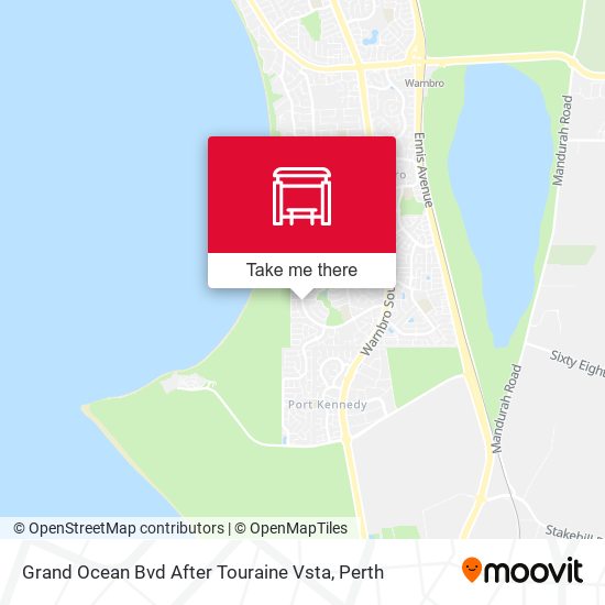 Grand Ocean Bvd After Touraine Vsta map