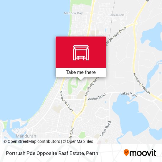 Portrush Pde Opposite Raaf Estate map