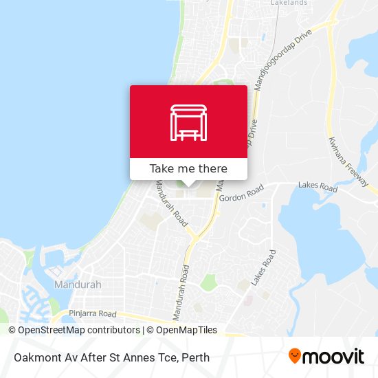 Oakmont Av After St Annes Tce map