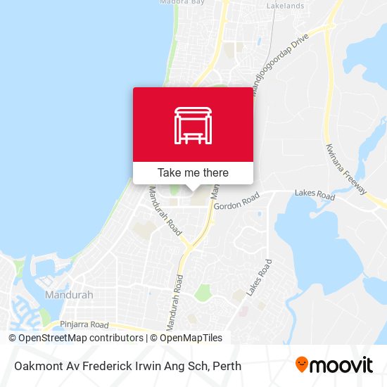 Oakmont Av Frederick Irwin Ang Sch map