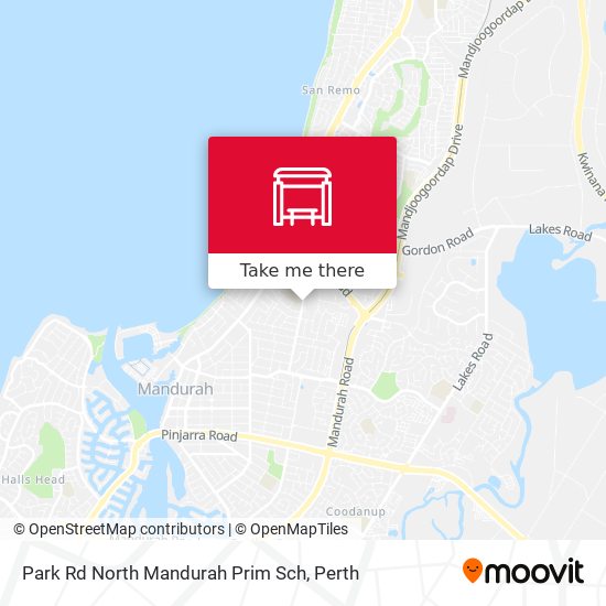 Park Rd North Mandurah Prim Sch map