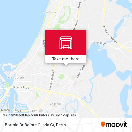 Bortolo Dr Before Olinda Ct map
