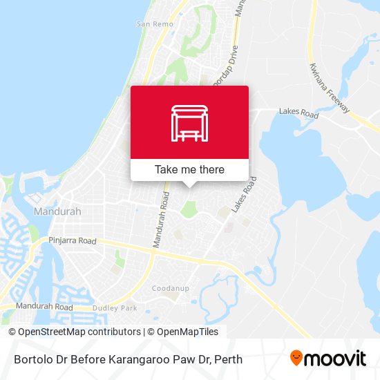 Bortolo Dr Before Karangaroo Paw Dr map