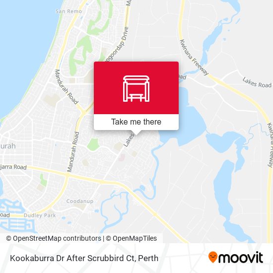 Kookaburra Dr After Scrubbird Ct map