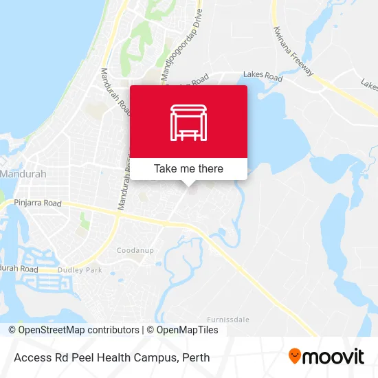 Mapa Access Rd Peel Health Campus
